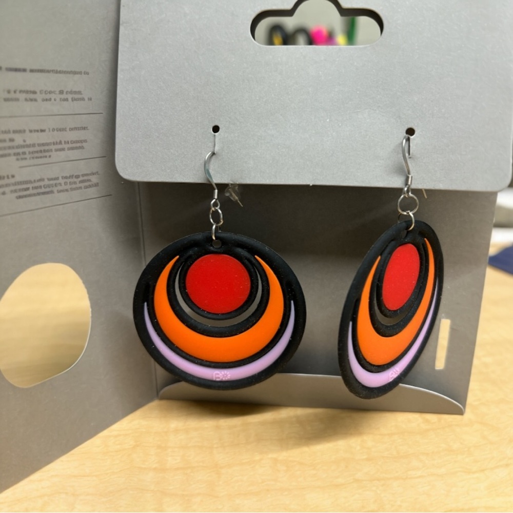Colorful Circular Earrings